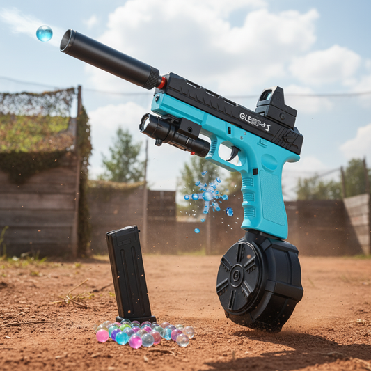 2 in 1 Airsoft Splatter Ball in action setting