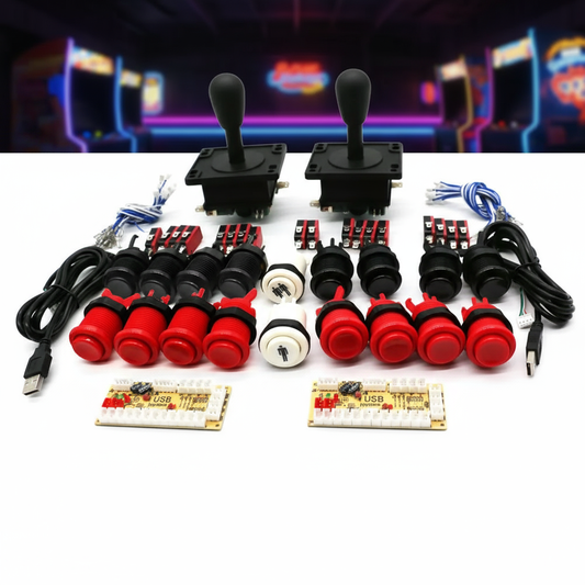 Arcade Game Kit in retro gaming setting
