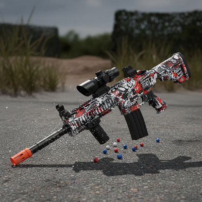 Automatic Airsoft Gun Toys in dynamic action setting