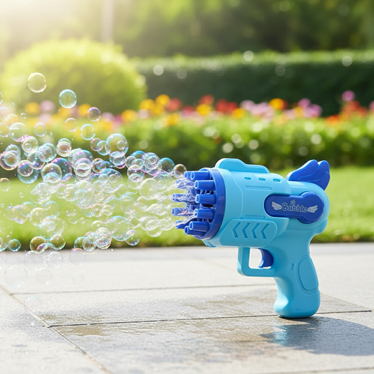 Bubble Gun Electric Automatic Soap Rocket with magical bubbles