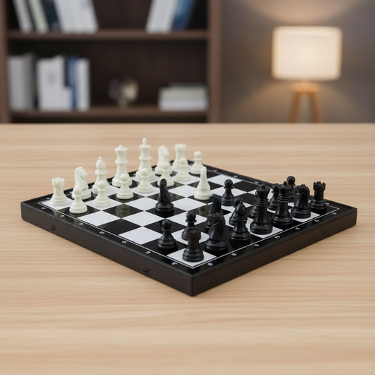 Magnetic Plastic Chessboard in sophisticated setting