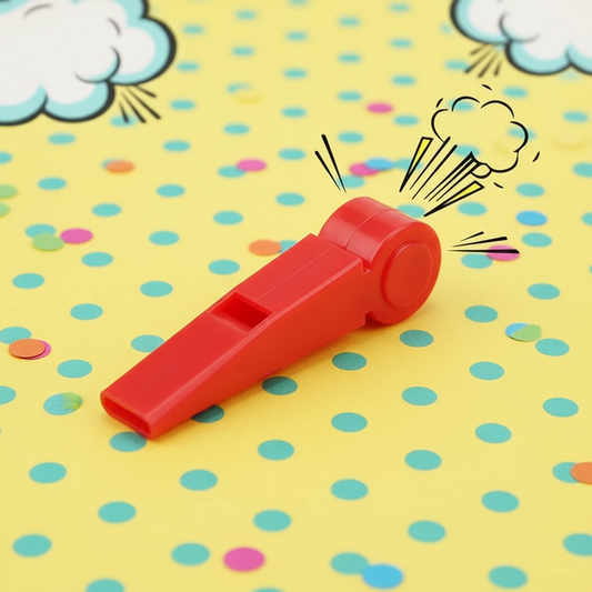 Novelty Fart Whistle in playful fun setting